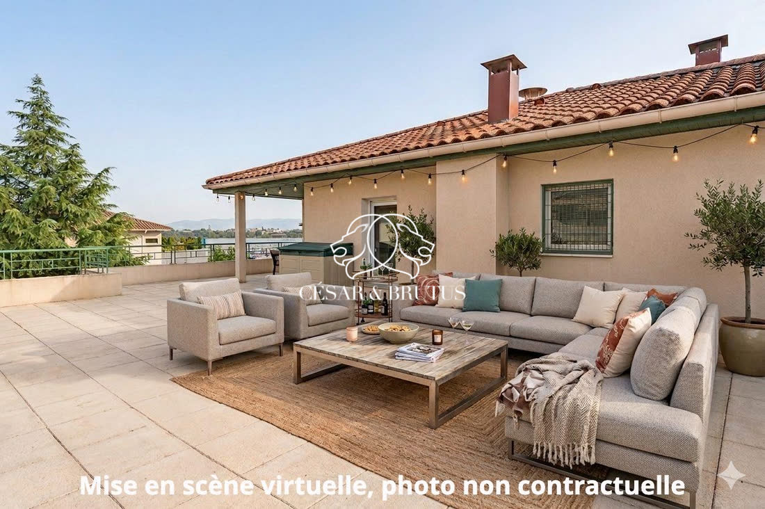 Toit-Terrasse d’Exception (105 m²) : T5 traversant de 130 m² sans vis-à-vis · Écully