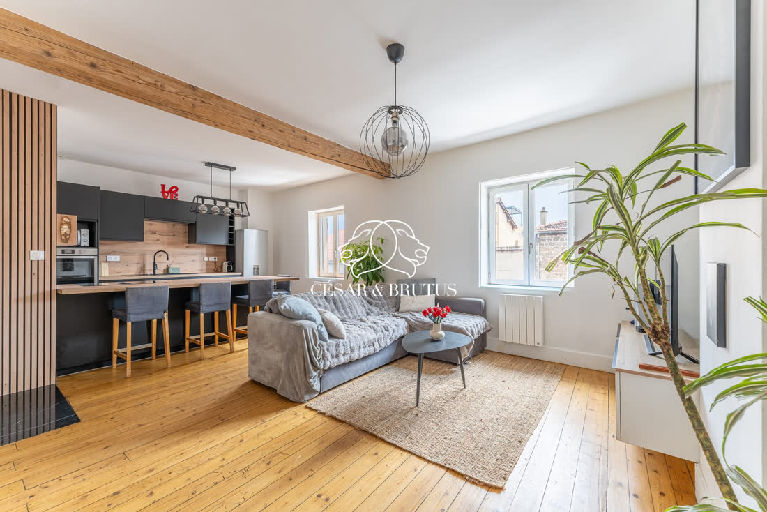 Appartement T2 Rénové de 55 m² avec cave et Jardin Partagé · Craponne