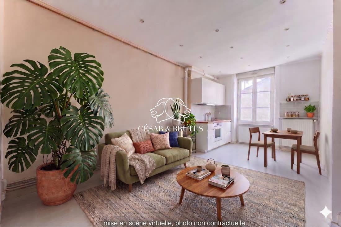 Appartement T3 de caractère à fort potentiel de 61,5 m² · Lyon 3eème
