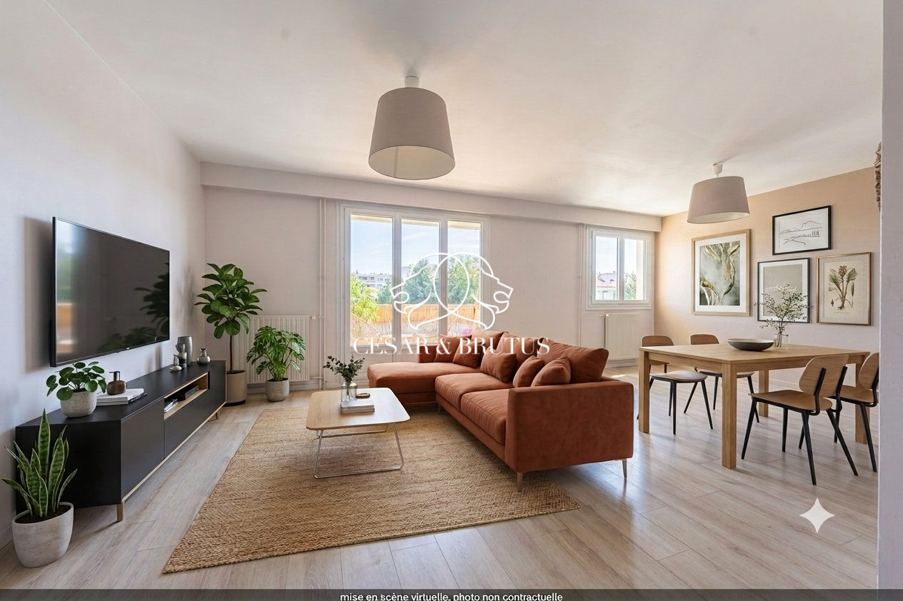 Lyon 05e · appartement T4 de 94 m² avec balcon, cave et stationnement