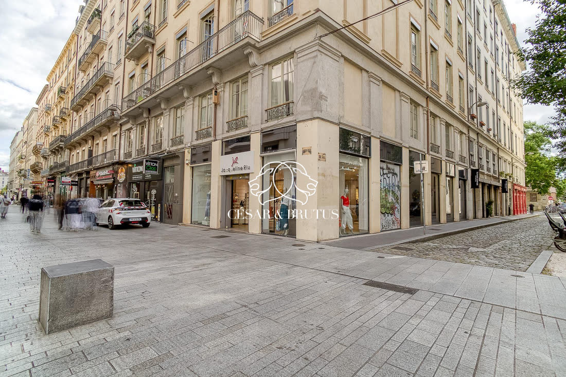 Lyon 2eᵉ · Presqu’île rue victor hugo · murs commerciaux d’exception occupés · emplacement n°1