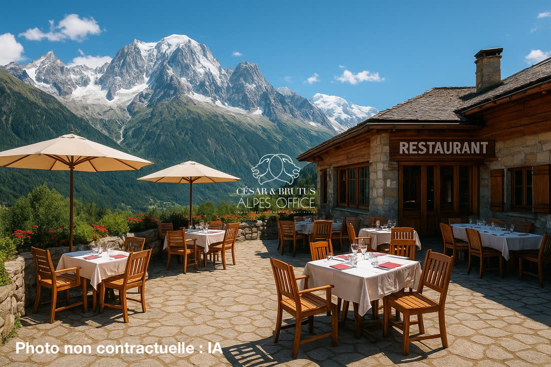 Chamonix Centre, restaurant, environ 125 places, 100 M²